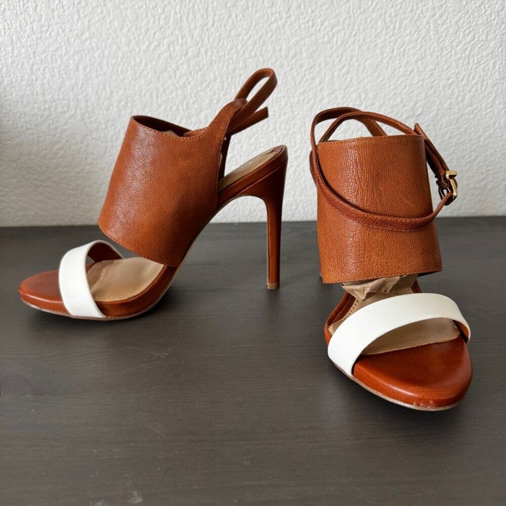 Gianni Bini | Strappy Leather High Heeled Sandals size 6.5 - Picture 8 of 13